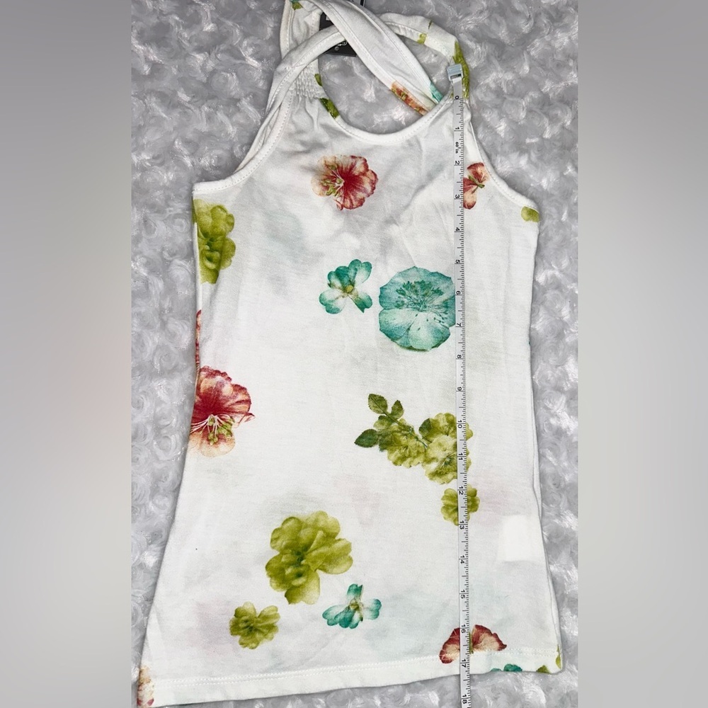 3 Pommes Girls Size EU 104=US 4 Racer Back Floral Midi Dress - Picture 4 of 10